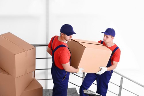 Removal van servicing a Greenwich residential move with local access planning
