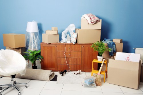 Greenwich removal van service scene showing packing, loading, and moving day planning