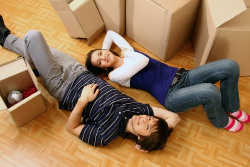 Waste removal and disposal compliance for a moving service